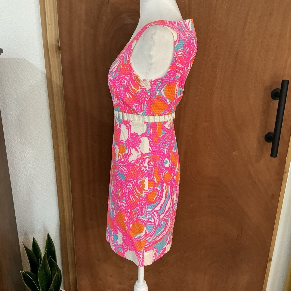 Lilly Pulitzer Iggy Dress Shorely Cut Out Detail Size 00 Resort Cruise Beach - Picture 3 of 14